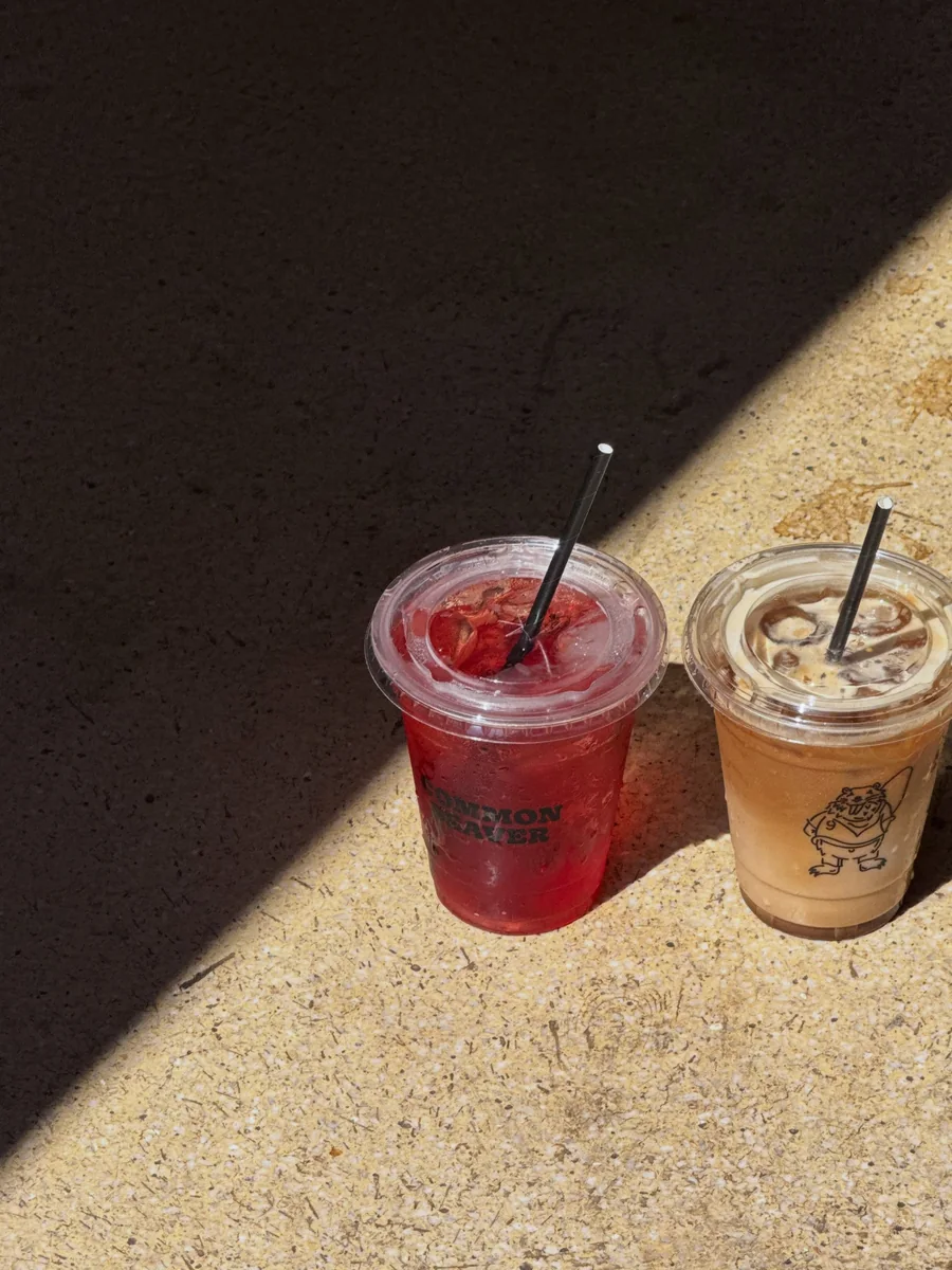 Two cold drinks served at The Common Beaver